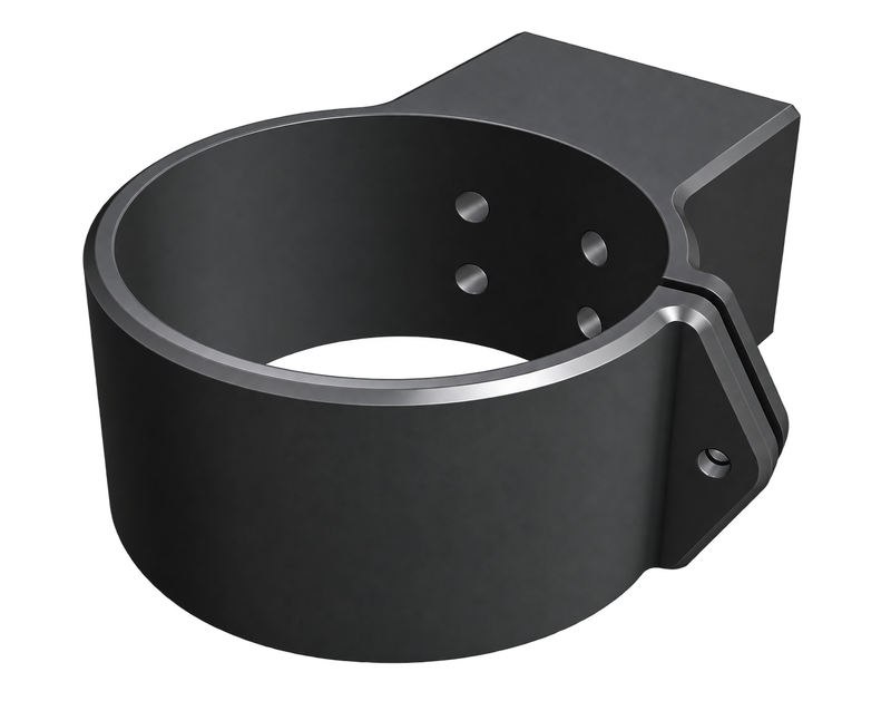 Charcoal Cylindrical Clamp Bracket